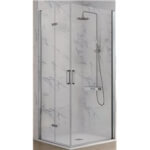 Mampara angular lateral plegable + puerta abatible NA305 Kassandra