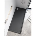 Plato de ducha Evolution Slate Antracita b10