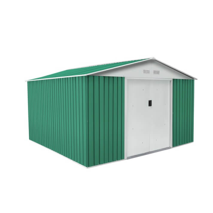 Caseta met&aacute;lica 11,59m&sup2; bedford verde Gardiun