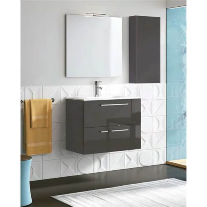 Mueble de ba&ntilde;o con lavabo cer&aacute;mico 80cm Easy Royo