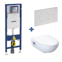 Pack inodoro suspendido Geberit Smyle Rimfree