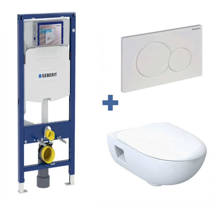 Pack inodoro suspendido Geberit Smyle Rimfree