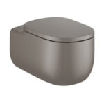 Inodoro Rimless suspendido café Beyond Roca de 58 cm
