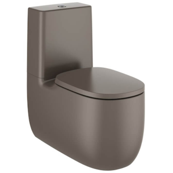 Inodoro completo Rimless caf&eacute; Beyond 70,5cm Roca