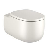 Inodoro Rimless suspendido beige Beyond Roca de 58 cm