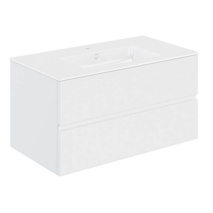 Mueble 2 cajones con lavabo 100,5cm Mood COSMIC