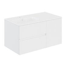 Mueble 2 cajones + 1 puerta con lavabo izquierda 100,5cm Mood COSMIC