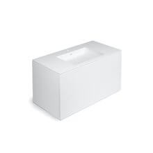 Mueble 2 cajones con lavabo 100cm acabado mate Block COSMIC