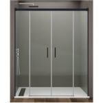 Mampara frontal 2 correderas BASIC NEGRO GME