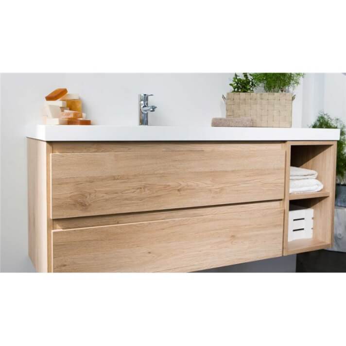 Mueble Life 2 cajones + m&oacute;dulo sin lavabo B10