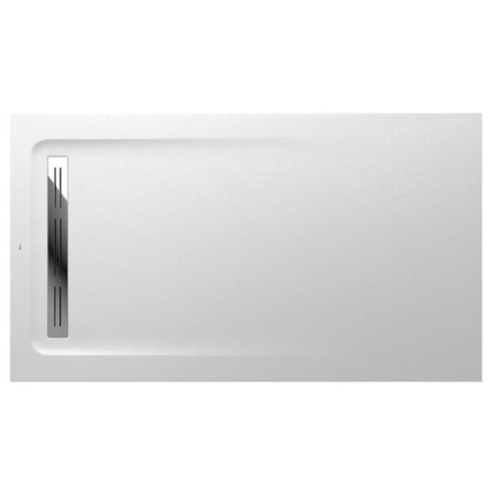 Plato de ducha 140x80cm blanco Aquos Roca