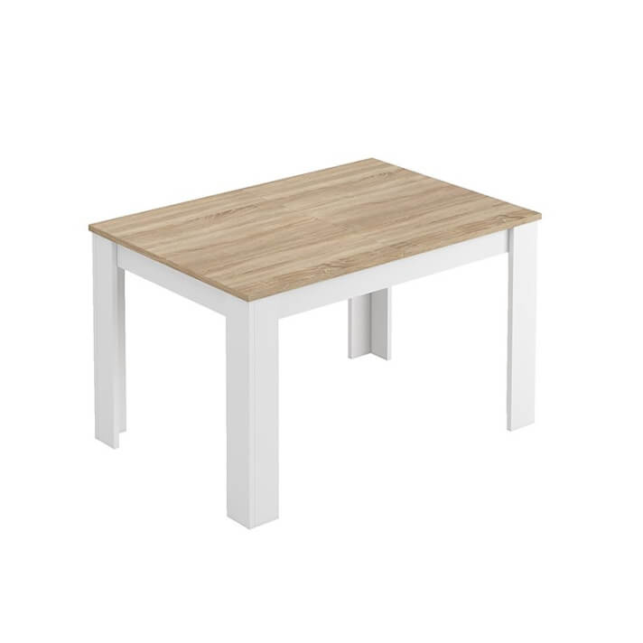 Mesa extensible ROBLE CANADIAN Y BLANCO ARTIK Iberodepot