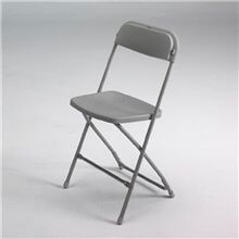 Silla plegable PVC gris IberoDepot
