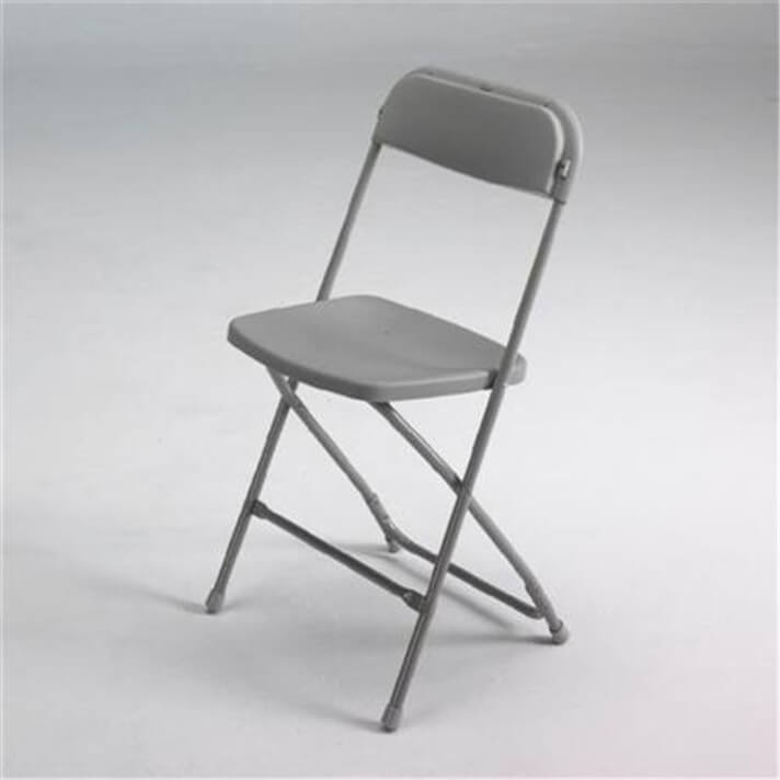 Silla plegable PVC gris IberoDepot