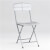 Silla plegable polipiel blanca IberoDepot