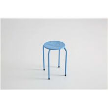 Taburete apilable azul IberoDepot