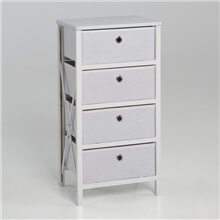 Cajonera PLEGABLE 4 cajones blanca IberoDepot