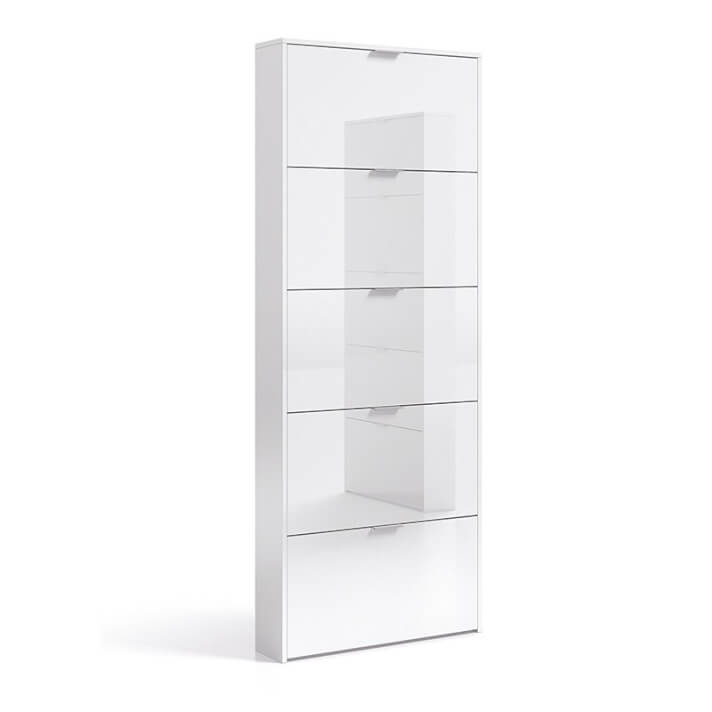 Zapatero 5 puertas blanco Iberodepot