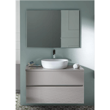 Pack mueble de baño Taupe y lavabo Glass Line Sanchis