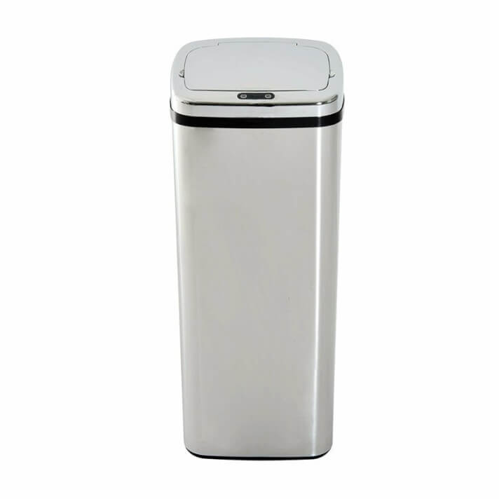 Papelera con sensor autom&aacute;tico de 50L plata Homcom