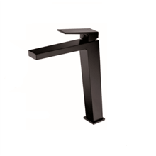 Grifo alto de lavabo negro mate Art Imex