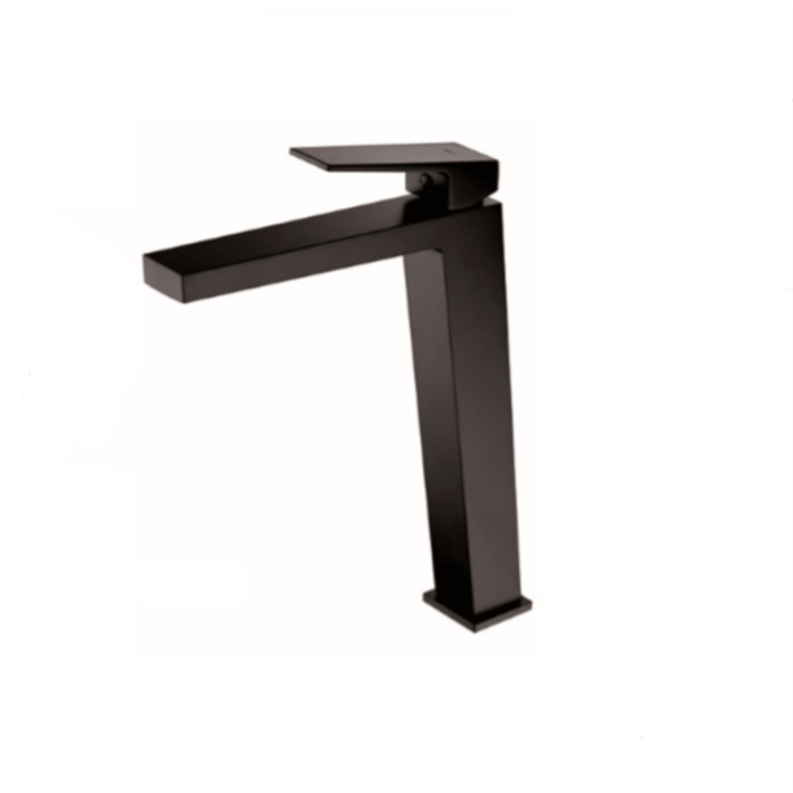 Grifo alto de lavabo negro mate Art Imex