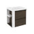 Mueble con lavabo resina 60cm Roble chocolate/Blanco 2 cajones B-Smart BATH+