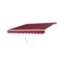 Toldo de pared rojo oscuro Outsunny 
