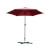 Parasol reclinable rojo oscuro Outsunny