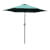 Parasol reclinable verde con manivela Outsunny