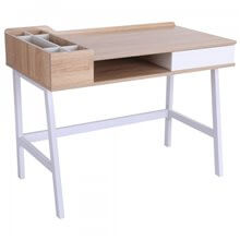 Escritorio de MDF y metal con patas ajustables Homcom
