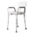 Taburete de baño regulable con respaldo Homcom