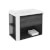 Mueble con lavabo resina 80cm Antracita-Frontal pizarra nature/Blanco B-Smart BATH+