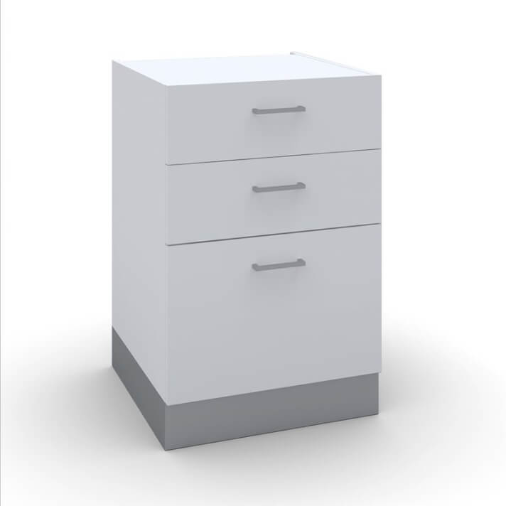 Mueble de cocina bajo con 3 cajones Tegler