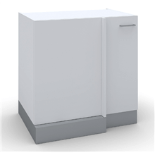 Mueble de cocina bajo rincón ciego Tegler