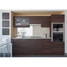 Cocina 240cm castaño Paula Tarraco
