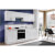 Cocina 240cm blanco brillo Eliza Tarraco