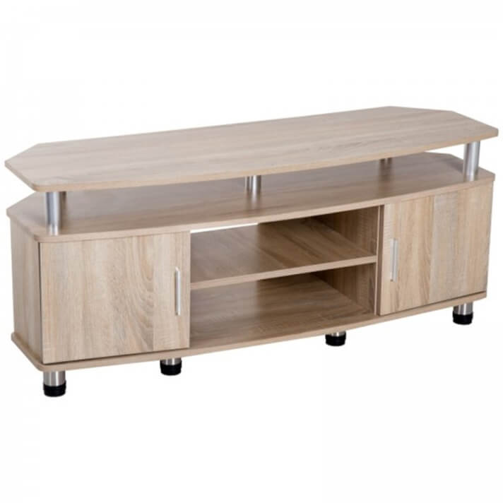 Mueble de televisón 2 Puertas 2 Estantes HomCom