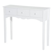 Mueble de recibidor con 3 cajones blanco HomCom