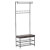Mueble de recibidor con perchero y asiento HomCom