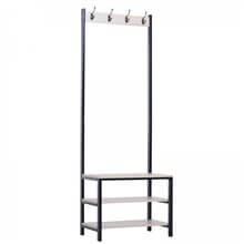 Mueble de recibidor con perchero y estantes HomCom
