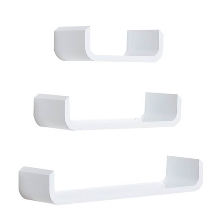 Estantes forma de U blancos HomCom