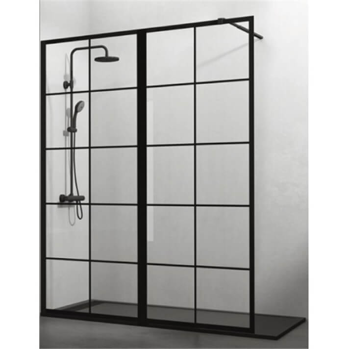 Mampara frontal panel fijo SCREEN BLACK CHESS XXL GME