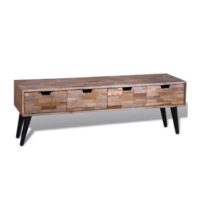 Mueble de televis&oacute;n 4 cajones VidaXL
