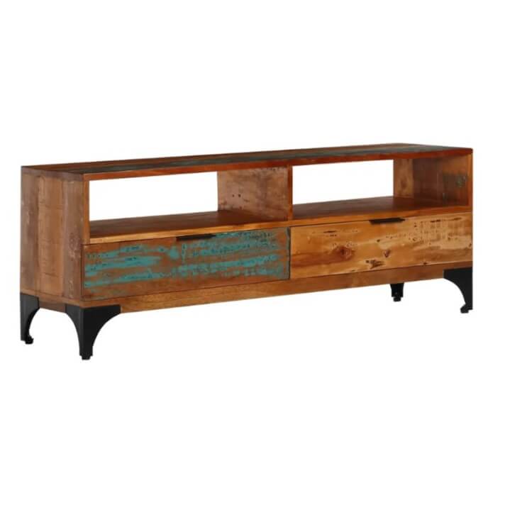 Mueble de televisón reciclado cajones y estantes VidaXL