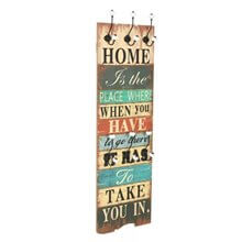 Perchero de pared frase ''Home'' VidaXL