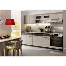 Cocina 240cm gris oscuro y picard Bruno Tarraco