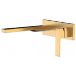Grifería mural 24,5 cm ORO MATE SLIM-TRES