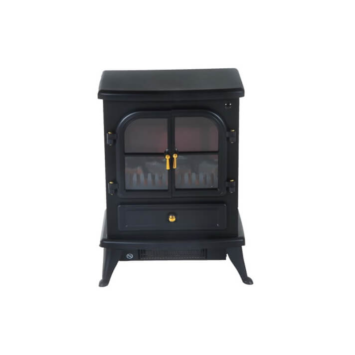 Chimenea el&eacute;ctrica de pie 42,5x28x54cm negra Homcom