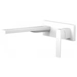 Grifería mural 24,5 cm Blanco Mate SLIM-TRES